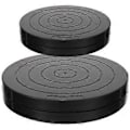 Miniatyrbilde 1 av 2: 2 stk. Dreieskivebase i leire, roterende dreieskiver for keramikk og skulptur i plast