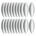 Pikkukuva 5 / 5: Uistelu Lusikat Spinner - Spinner Uistelu Lusikat Vieheiden Valmistukseen Kalastustarvikkeet DIY Kalastustarvikkeet 20KPL (HopeaD) Silver D