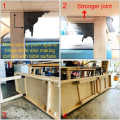 Miniatyrbilde 5 av 5: 4 stk 90° Selvlukkende Foldbare Hengsler, Foldbare Braketter, Låsende Forlengelse