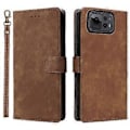 Miniatyrbillede 1 af 5: Til Asus Zenfone 12 Ultra 5G Etui Wallet RFID-blokering PU Læder Cover Visningsstativ Brown