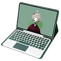 Miniatyrbillede 4 af 5: Tastatur + Læder til Samsung Galaxy Tab A8 10.5 2021 Mørkegrøn Dark green