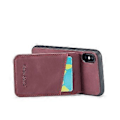 Pikkukuva 4 / 5: Crazy Horse PU -kotelo iPhone XR:lle Wine Red