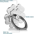 Miniatyrbild 4 av 4: Mobiltelefon Ringhållare Stativ, 5-pack 360° Rotation Metall Universal Finger Ring Grepp Stativ Hållare Kompatibel med iPhone Xs Max XR X 8 7 6 6s Plus Ipad