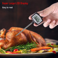 Miniatyrbild 4 av 5: Stor LCD-kötttermometer - 5,3 tum superlång sond - Digit