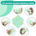 Miniatyrbild 2 av 5: Oändlighetskub Fidget Leksak Stressreducerande Fidgeting Spel (Macaro