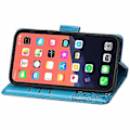 Miniatyrbillede 4 af 5: Butterfly Love Flower Læder Etui Til iPhone 13 mini Blue