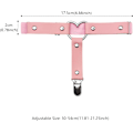 Miniatyrbillede 2 af 5: (Pink) Justerbar læder lårstrømpebånd til kvinder, hjerteformet benga