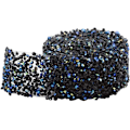 Miniatyrbillede 1 af 5: Sort AB-rhinsten dekorativ strimmel, størrelse 1 glitter dekoration,