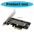 Miniatyrbild 3 av 5: PCIE 4X till NVME M.2-omvandlare PCIE 4X till NVME M Key M.2-adapter för att utöka lagringskapaciteten och öka datahastigheten Half height chassis