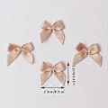 Miniatyrbild 3 av 5: 200 st Mini Rosetter Små Bandrosetter Rosettblommor Applikationer DIY Hantverk för Sömnad Scrapbooking Bröllop och Present Grå Gray