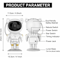 Miniatyrbilde 2 av 5: Galaxy Star Sky Projektor med Timer, Astronaut Star Sky Projecti