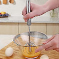 Miniatyrbillede 3 af 5: Halvautomatisk piskeris i rustfrit stål, Whizzy Whisk håndtryksmixer til blanding, piskning og omrøring