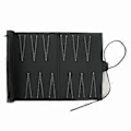 Miniatyrbild 4 av 5: Rese Backgammon-set i PU-läder som kan rullas ihop för vuxna och barnleksaker ()