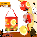 Pikkukuva 3 / 5: 1PC Halloween-karkkipussi, LED-valolla varustettu karkkipussi