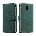 Pikkukuva 2 / 5: Skin Feel -nahkakotelo Samsung Galaxy J5 2017 -puhelimelle Green