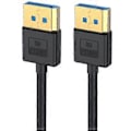 Miniatyrbillede 1 af 5: Silikone DisplayPort DP1.4 Kabel Vinklet 90 Graders Tilslutning 8K60Hz Kapabel fra 30-100cm Længdevalg 60cm straight head
