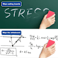 Miniatyrbilde 4 av 5: 5 magnetiske whiteboard-viskelær, fargede whiteboard-tørreviskelær, med tykk filtput, egnet for hjem, kontor og klasserom, 10,3 x 5,5 x 2 cm