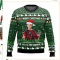 Julesweatshirt med rund hals, Pullover, 3D-printet vinterlangærmet sweatshirt - EL3634 - Størrelse 2XL 2XL