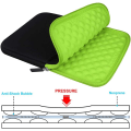 Miniatyrbilde 3 av 4: Tablet Sleeve Veske med Tilbehørslomme, Svart+Grønn for 12.9 i
