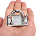 Miniatyrbilde 5 av 5: M6 Heavy Duty Pad Eye Plate, 304 Rustfritt Stål Avlang Eye Pad Plate, Klips Ring Hook Buckle U-formet (4 stk, 6 mm)