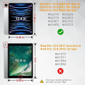 Miniatyrbilde 2 av 4: Svart deksel til iPad Pro 12,9 tommer 2022/2021/2020/2018 (6./5.