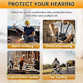 Miniatyrbillede 5 af 5: Ørepropper Bluetooth Headset til Arbejde, Høreværn, Egnet til Byggeplads og Støjende E