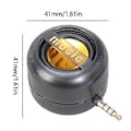 Miniatyrbild 3 av 5: Bärbar Mini Högtalare Universal 3.5mm Plugg Mini Ljudbox Mobiltelefon Högtalare Förstärkare Externa Högtalare Förstärkare Svart Black