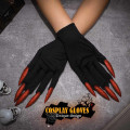 Miniatyrbilde 2 av 5: Svart karneval Halloween cosplay heks gullpulver spikerhansker de