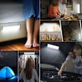 Miniatyrbillede 5 af 5: Sæt med 3 led bevægelsessensor indvendigt lys skab lys 10 LED'er w