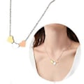 Miniatyrbillede 2 af 5: Elegant 3 Hjerte Vedhæng Choker Kærligheds Charm Halskæde Rustfrit Stål Smykker til Særlige Lejligheder og Hverdagsbrug rosaguld rose gold