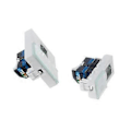 Miniatyrbilde 3 av 5: Cat6 RJ45 Keystone Jacks Slim Profil, Ethernet Veggkontakt Punch Down, Cat5e Keystone Modul Kobling for Veggplate A