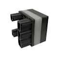 Miniatyrbild 3 av 5: Set med 4 solcellslampor skyddande lock, 7*7cm, 2V, tvåfärgade lampor