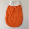 Pikkukuva 2 / 2: Ihoa kuoriva käsine, kylpyhanskat, karkea hiekkakylpypyyhe, suihkukäsineet Orange