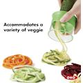 Pikkukuva 5 / 5: Manuaalinen 1-teräinen vihannesleikkuri Spiralizer - Manuaalinen vihannes-spagettileikkuri - Vihreä