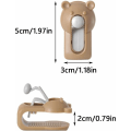 Miniatyrbilde 2 av 5: Dynetrekk Klips 12 Stykker Nålfri Dynetrekk Klips Dynetrekk Holder Klips Brukt Som Klips For Å Forhindre Dynetrekk Glir(rosa+grønn+brun)，