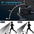 Miniatyrbilde 3 av 5: USB-oppladbart LED-hodelykt med 3 moduser LED-hodelykt USB-kabel