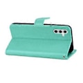 Miniatyrbillede 3 af 5: Til Samsung Galaxy S24 FE Wallet Case Ugle Blomst Præget Rhinestone Læder Cover Style C