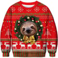 Julesweater 3D Digital Print Crewneck Sweatshirt - W2582709 - Størrelse M M
