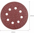Miniatyrbillede 3 af 5: Velcro-skive 125 mm - 100 stk. excentrisk slibepapir 8 huller hver
