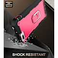 Miniatyrbild 5 av 5: PC + Gummiskal för iPhone 8 Plus / 7 Plus Black   Rose Red