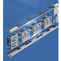 Pikkukuva 3 / 5: Harmaa 4-porttinen USB 3.0 -keskitin, nopea ??Type c USB -keskitin, 5 Gbps, jaettu