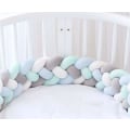 Miniatyrbillede 1 af 5: Tremmeseng, baby seng, baby seng bumper, flettet seng ramme, 4-lags w