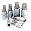 Miniatyrbillede 5 af 5: 1/4\" 3/8\" 1/2\" Torx Bit Topnøgle Sæt Adapter Allen til Nøgle Spline Bits Universal til Hoved Til Momentnøgle Skraldenøgle