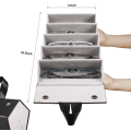 Miniatyrbild 2 av 5: Sunglass Eyeglass Organizer Collector 5-fack PU Glasögon Förvaring