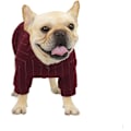 Miniatyrbillede 2 af 5: Pet Tøj Bomuld Stribet Bulldog Baseball Sweater, Egnet til