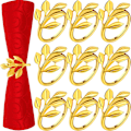 Miniatyrbillede 1 af 5: Servietringe og Holdere, (10 STK-ARK, Guld) Metal Servietring N