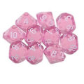 Pikkukuva 1 / 5: Muoviset 10 kpl 10-sivuiset D10 &D RPG Lautapeli Lelu DIY (Pinkki) Pink