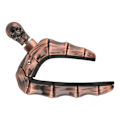 Miniatyrbilde 5 av 5: Sett med 2 gitar capoer med dødningehode-knottdesign, universelle strenger, instrumenter