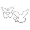 Miniatyrbillede 1 af 5: 3D Due Metal Skærestencils DIY Stempler Håndværk Skabelon Form Stencils til Prægning Scrapbooking Fotoalbum Dekoration Værktøj