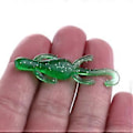 Miniatyrbilde 3 av 5: SO103 10 STK 5cm/1g Gecko-formet Simuleringsfisk Agn Mykt Agn for Fiske Green